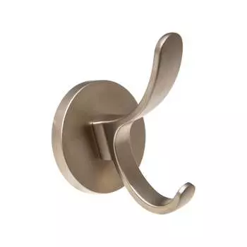 Мебельный двухрожковый крючок Kerron KR 0350 SN