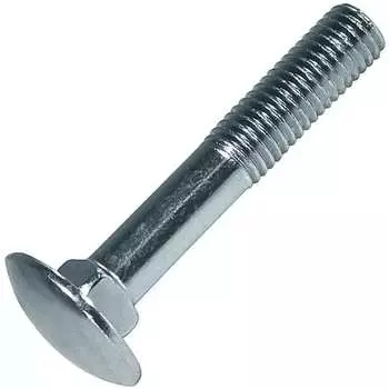 Мебельный оцинкованный болт Саморезик 10х70 DIN603 35 шт DIN603-10х70-35