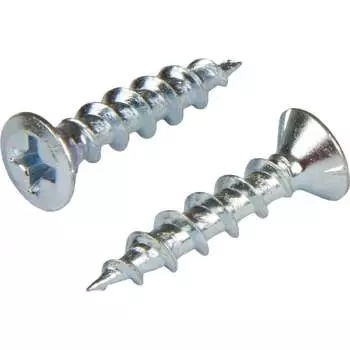 Мебельный острый белый оцинкованный фурнитурный квадра саморез КВАДРА 4.1x16 кор. 18000 шт. 411613018000