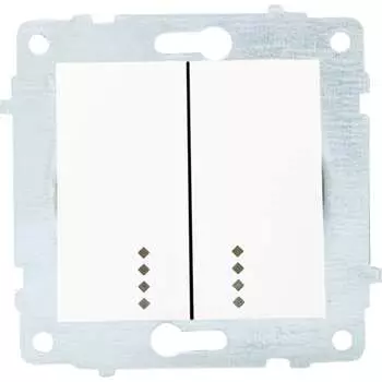 Механизм 2-клавишного выключателя OVIVO 600-000201-203