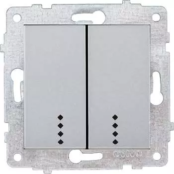 Механизм 2-клавишного выключателя OVIVO 600-000210-203