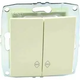 Механизм двухклавишного проходного выключателя MONO ELECTRIC