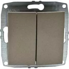 Механизм двухклавишного проходного выключателя MONO ELECTRIC