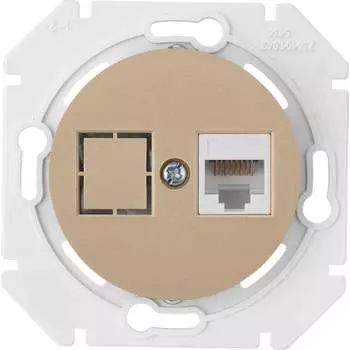 Механизм компьютерной розетки BYLECTRICA ПРОВАНС РК18-6311 шампань