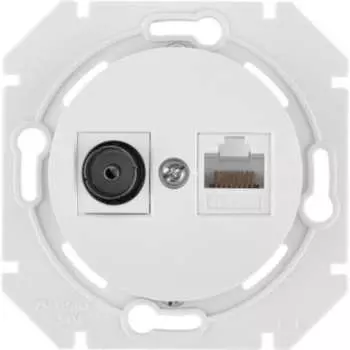 Механизм компьютерной розетки BYLECTRICA ПРОВАНС ТК-6351 перламутр