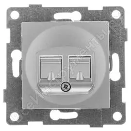 Двойной механизм компьютерной розетки GUSI Electric Ugra С11К2-004