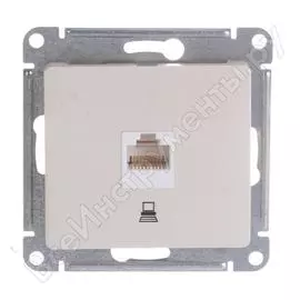 Одноместный механизм компьютерной розетки Systeme Electric Glossa GSL000281K