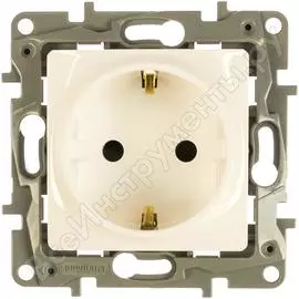 Одноместный механизм розетки Legrand Etika 672222