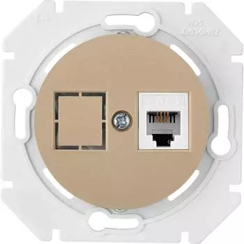 Механизм телефонной розетки BYLECTRICA ПРОВАНС ТР4-6301 шампань