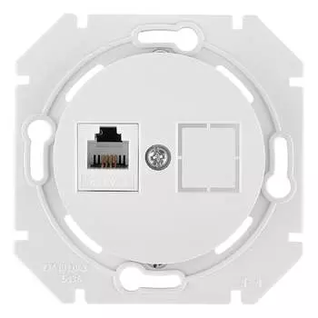 Механизм телефонной розетки BYLECTRICA ПРОВАНС ТР4-6301 серебро