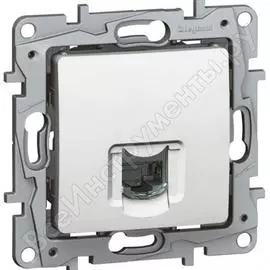 Телефонная одинарная розетка Legrand Etika 672240 1066926