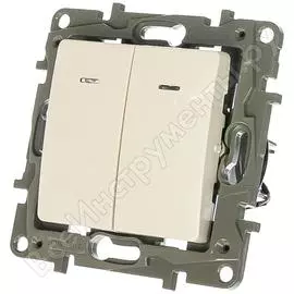 Двухклавишный выключатель Legrand Etika 672204 1066877