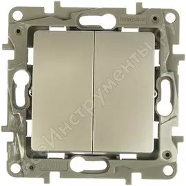 Двухклавишный механизм выключателя Legrand Etika 672402