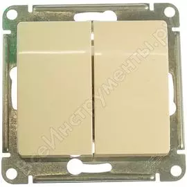 Двухклавишный механизм выключателя Systeme Electric GLOSSA GSL000251