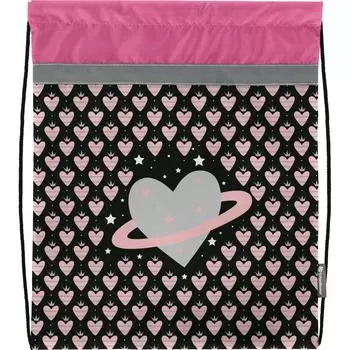 Мешок для обуви для девочек SCHOOLFORMAT ПАТТЕРН СЕРДЕЧКИ мОм-ПТС