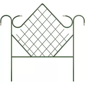 Металический забор декорированный Комплект-Агро Ромб ( Д- 4,6 м, В- 0,83 м ) (5 секций) KA0214