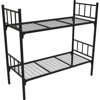 Металлическая двухъярусная кровать РегЛайн 1900x800 мм, 2 усиления, сетка 100x50 мм МКР-51-2