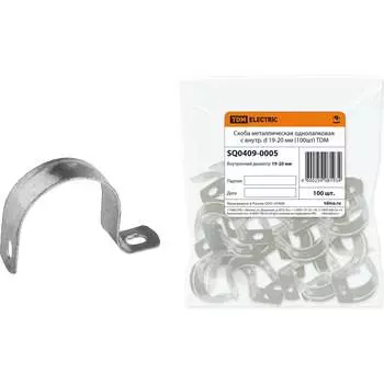 Металлическая однолапковая скоба TDM ELECTRIC SQ0409-0005