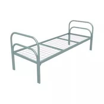 Металлическая одноярусная кровать SAMGRUPP Хард + 2 КО-С-2Н-УС2 700х1900 (100х100)