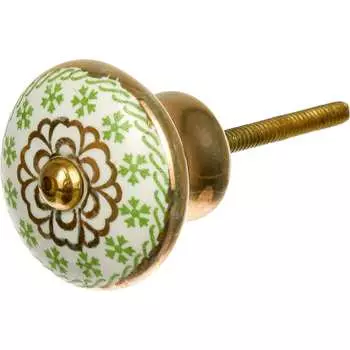 Металлическая ручка для мебели BlumenHaus Зеленый чай 66103