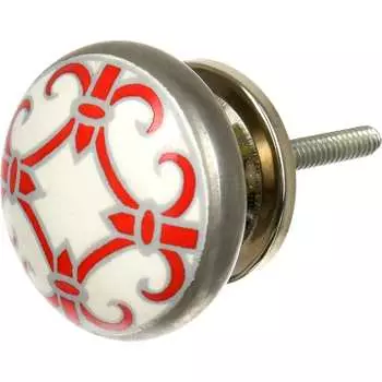 Металлическая ручка для мебели BlumenHaus Мальтийский узор 66106