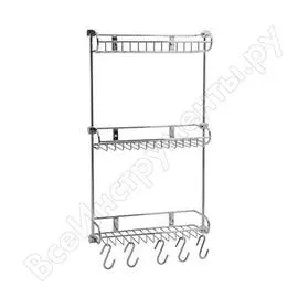Металлическая тройная прямая полка WasserKraft K-1433