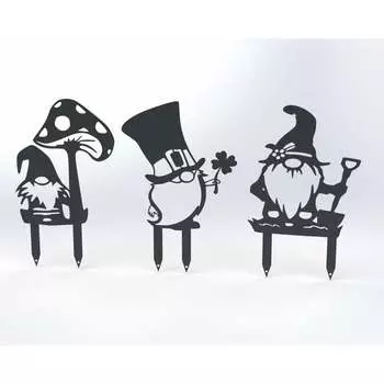 Металлические фигурки садовые ООО Металекс Гномики" 115065