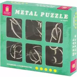Металлические головоломки Золотая сказка ПРОФИ 662090