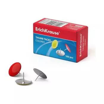 Металлические никелированные кнопки ErichKrause Classic, ассорти 24876