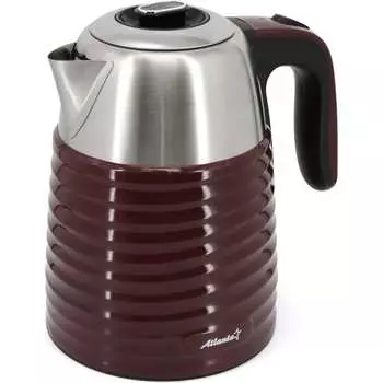 Металлический электрический чайник Atlanta ATH-2445 bordo