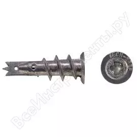 Металлический дюбель для гипсокартона tech-krep driva spa 15х38, 100 шт. 00000160