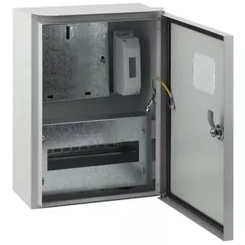 Металлический корпус эра щу-1н-12 400х315х165 ip55 с кронштейном для крепления к столбу б0032665