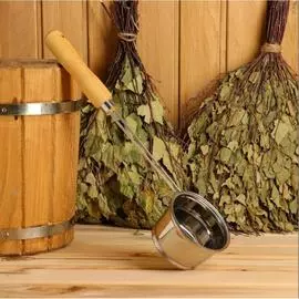 Металлический ковш для бани Добропаровъ