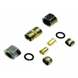 Металлический разборный фитинг для трубки ПВХ Дали-Авто DA-00475