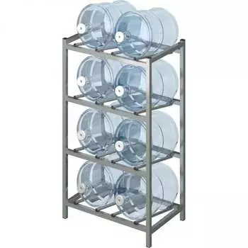 Металлический стеллаж для воды бутилированной ООО Комус KD_Бомис-8Л ст 656515