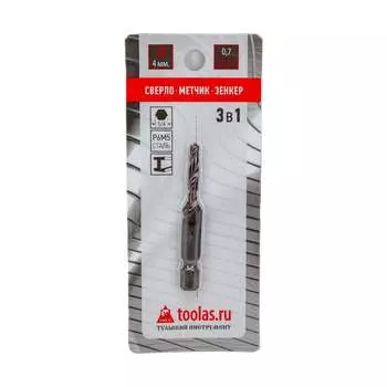 Метчик/сверло/зенкер TOOLAS 13012