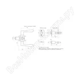 Дверная ручка ISPARUS ISP ЗВ3-03 16957