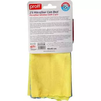 Микроволоконная салфетка для стекла PROFF PLASTIK