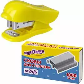 Мини степлер ЮНЛАНДИЯ Дельфин №24/6 228597