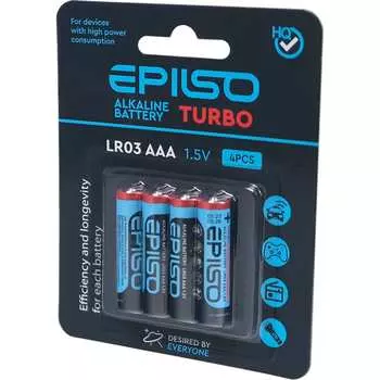 Мизинчиковые элементы питания Epilso lr03/aaa EPB-LR03-4BC-T