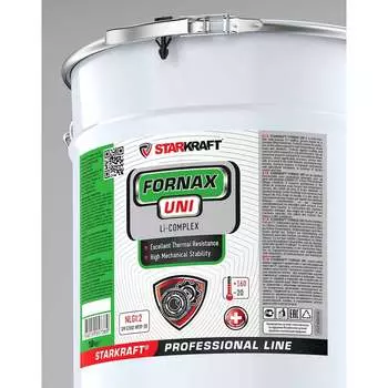 Многофункциональная высокотемпературная водостойкая смазка для электродвигателей STARKRAFT FORNAX Uni EP3 FU7406018