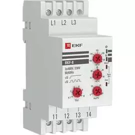 Многофункциональное реле контроля фаз EKF RKF-8 PROxima rkf-8