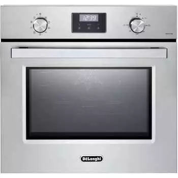 Многофункциональный электрический духовой шкаф DeLonghi plm 9 xlx 2 rus, 60 см, серебристый, конвекция, гриль, booster, телескопические направляющие, 3 стек К000000000130