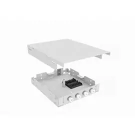 Многомодовый укомплектованный настенный оптический кросс TopLan КРНМ-Top-04FC/U-OM2-GY