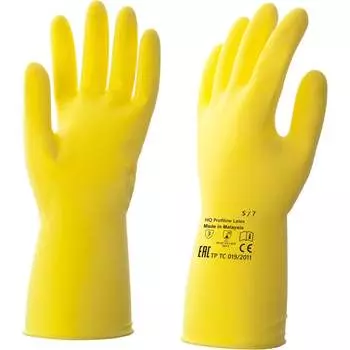 Многоразовые латексные перчатки HQ profiline 73581