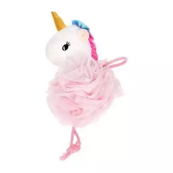 Мочалка для нежной и чувствительной кожи для бани и сауны Банные штучки Единорожка 40378