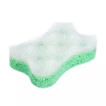 Мочалка из целлюлозы c массажным слоем банные штучки 13х9х3.5 см, фигурная 32602