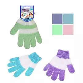 Мочалка-перчатка МУЛЬТИДОМ Полосатик MJ17-37