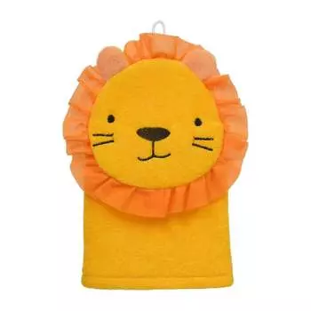 Мочалка варежка для бани и сауны Банные штучки Лев, 23x13 см, soft, для нежной и чувствительной кожи 41457