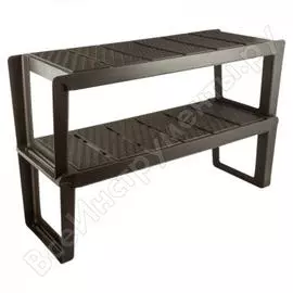 Модульная этажерка для обуви branq nature 2 полки венге bq2815внг